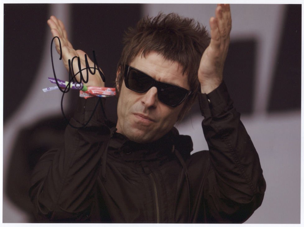 Liam Gallagher (Oasis) SIGNED  Photo + Certificate Of Authentication 100% Genuine