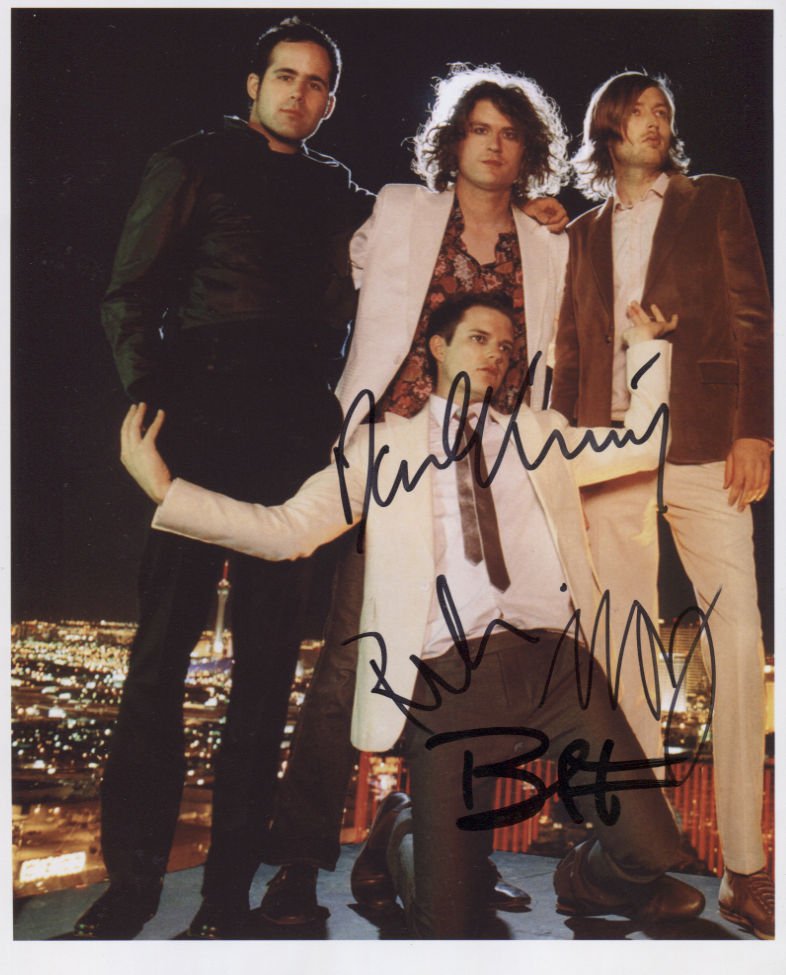 The Killers (Band) Brandon Flowers FULLY SIGNED Photo + Certificate Of Authentication  100% Genuine