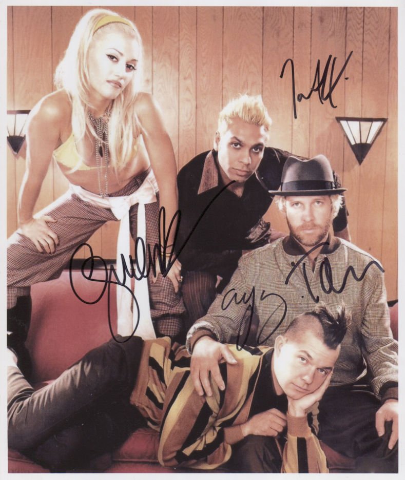 No Doubt & Gwen Stefani FULLY SIGNED 8" x 10" Photo + Certificate Of Authentication 100% Genuine