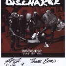 Discharge (U.K. Punk Band) SIGNED 8" x 10" Photo + Certificate Of Authentication  100% Genuine