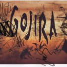 Gojira (Band) FULLY SIGNED Photo + Certificate Of Authentication  100% Genuine