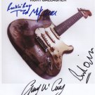 Rory Gallagher Band Ted McKenna + 2 SIGNED 8 x 10 Photo Certificate Of Authentication 100% Genuine