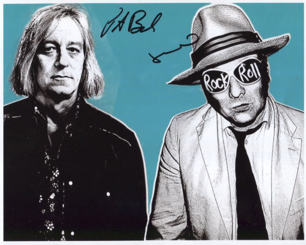 Luke Haines & Peter Buck R.E.M.  SIGNED Photo + Certificate Of Authentication
