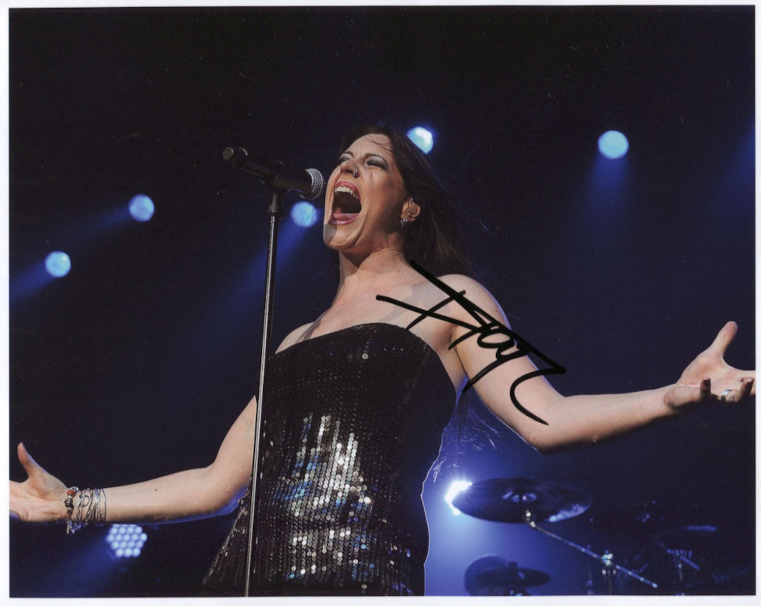 Floor Jansen Nightwish SIGNED Photo 1st Generation PRINT Ltd 150 + Certificate / 2