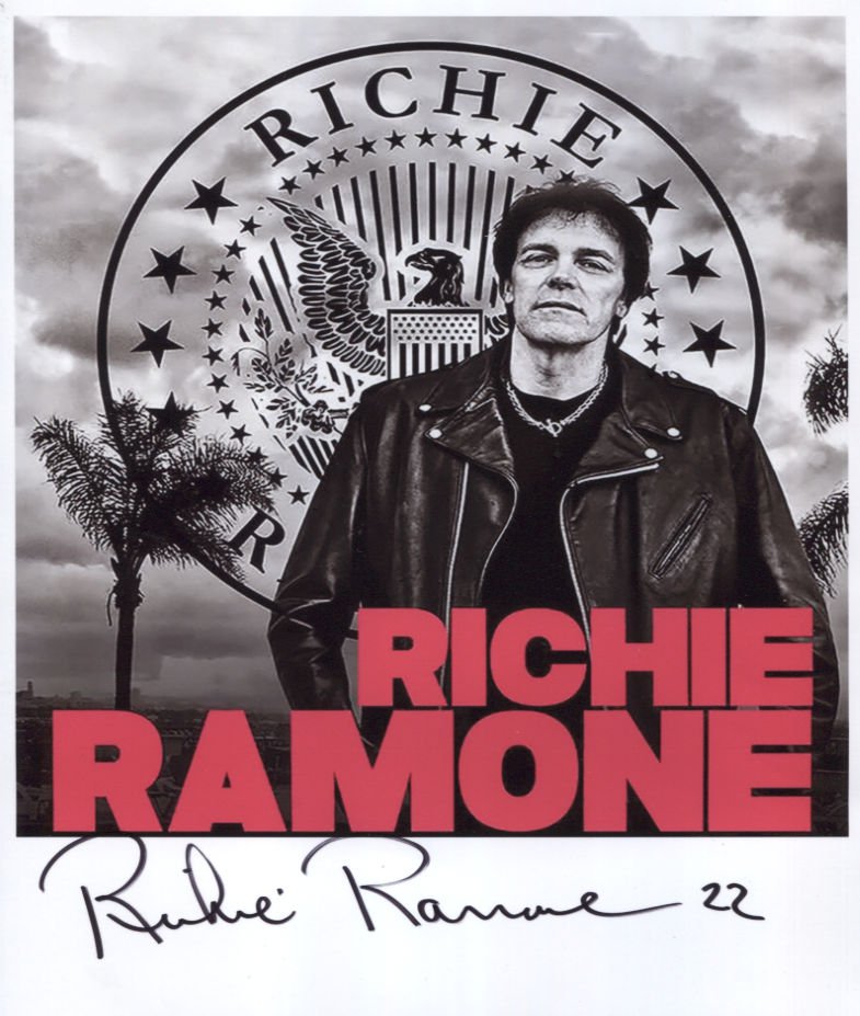 Richie Ramone The Ramones SIGNED Photo + Certificate Of Authentication 100% Genuine