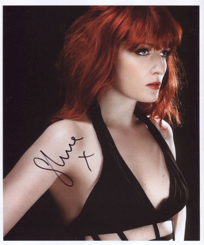 Florence Welch & The Machine SIGNED Photo + Certificate Of Authentication 100% Gen.