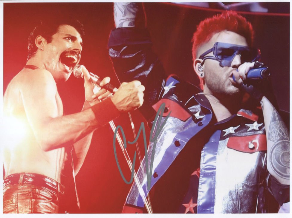 Adam Lambert (Queen Singer) SIGNED Photo + Certificate Of