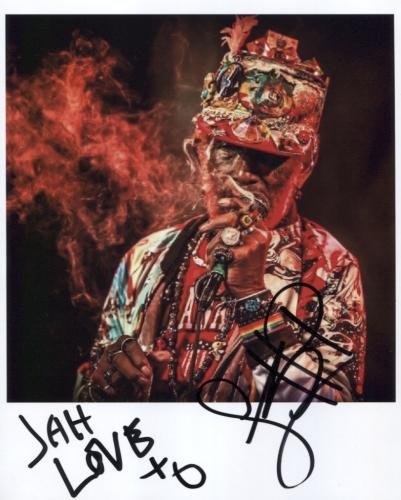 Lee Scratch Perry SIGNED 8" x 10" Photo + Certificate Of Authentication  100% Genuine