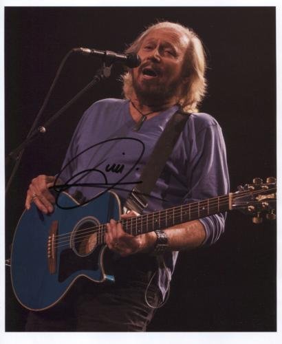 Barry Gibb Bee Gees SIGNED 8" x 10" Photo + Certificate Of Authentication 100% Genuine