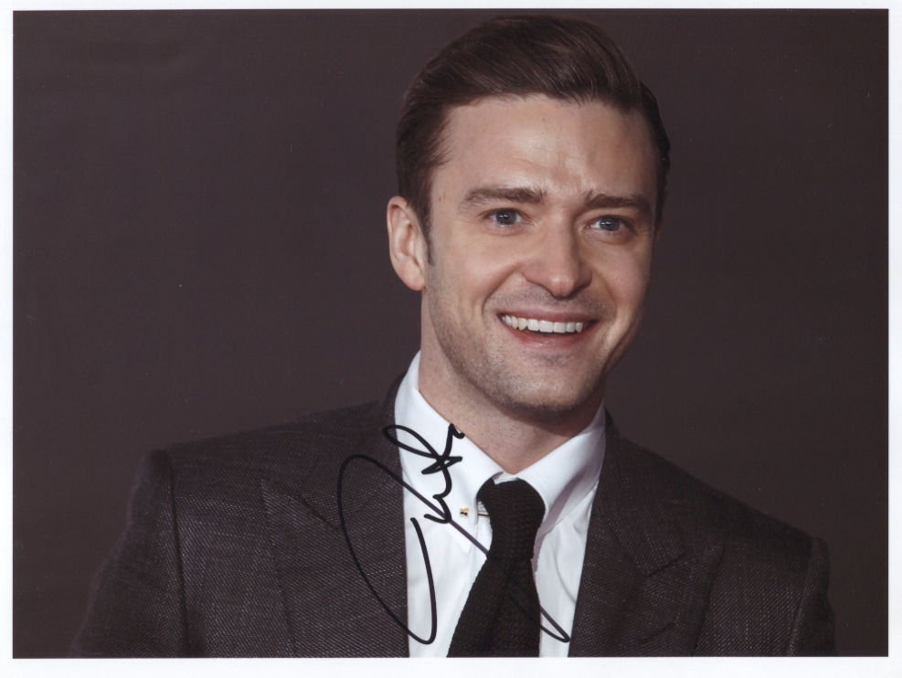 Justin Timberlake SIGNED 8" x 10" Photo + Certificate Of Authentication 100% Genuine