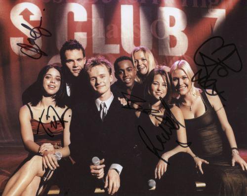 S Club7 (UK Pop Band) SIGNED Photo + Certificate Of Authentication 100% Genuine