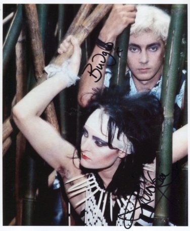 The Creatures Siouxsie Sioux Budgie Banshees SIGNED Photo + Certificate Of Authentication Genuine