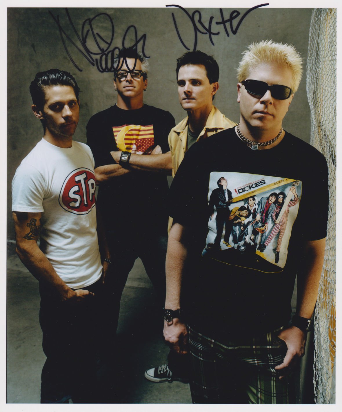 The Offspring (Band) Dexter Noodles SIGNED  Photo + Certificate Of Authentication  100% Genuine