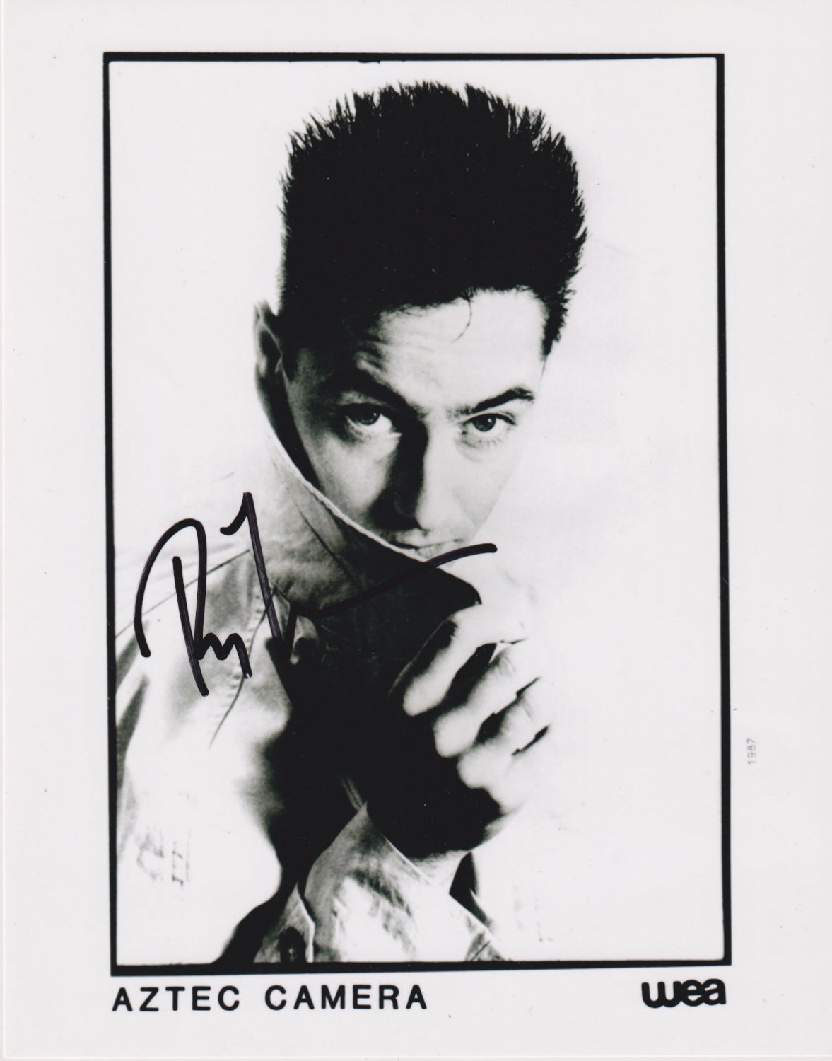 Roddy Frame Aztec Camera SIGNED 8" x 10" Photo + Certificate Of Authentication 100% Genuine