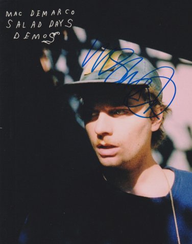 Mac DeMarco Canadian Singer SIGNED 8" x 10" Photo + Certificate Of Authentication 100% Genuine