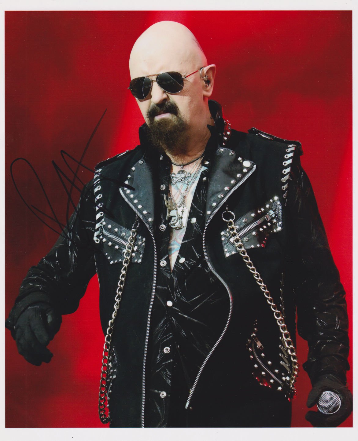 Rob Halford Judas Priest SIGNED Photo + Certificate Of Authentication 100% Genuine