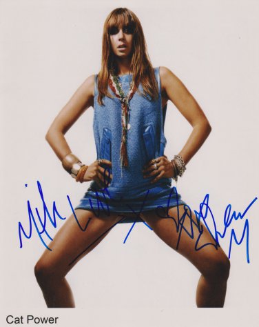 Cat Power Chan Marshall SIGNED Photo + Certificate Of Authentication 100% Genuine
