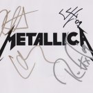 Metallica FULLY  SIGNED Photo + Certificate Of Authentication  100% Genuine
