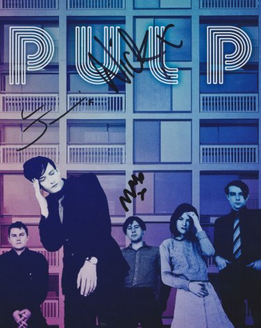 Pulp (Band) Jarvis Cocker Nick Banks SIGNED Photo + Certificate Of Authentication 100% Genuine