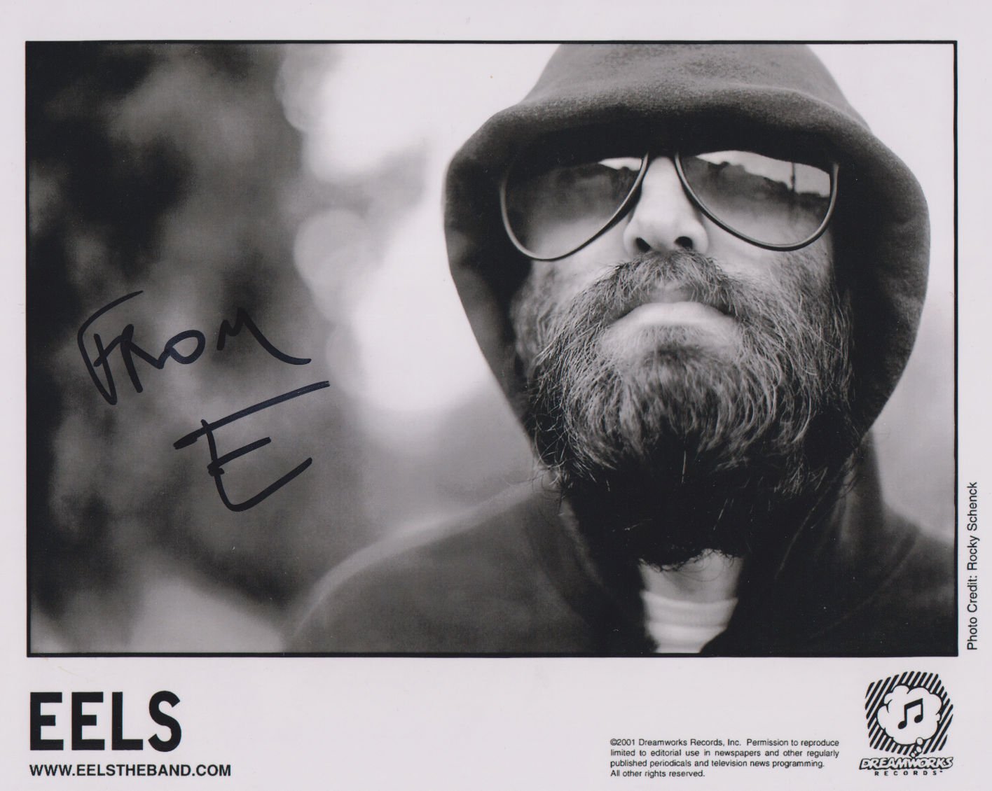 The Eels (Band) Mark Everett SIGNED 8" x 10" Photo + Certificate Of Authentication 100% Genuine