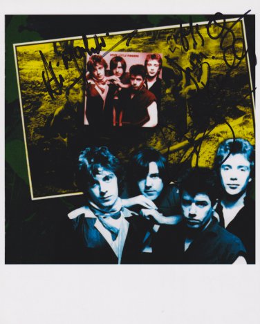 Stiff Little Fingers FULLY SIGNED 8" x 10" Photo COA 100% Genuine