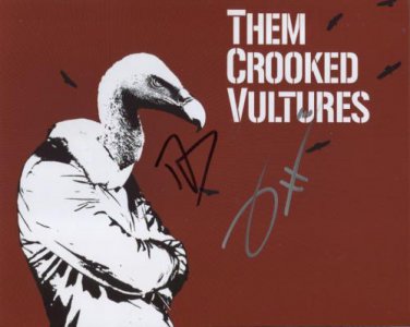 Them Crooked Vultures Dave Grohl Josh Homme SIGNED Photo + COA 100% Genuine