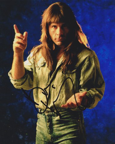 Bruce Dickinson Iron Maiden SIGNED 8" x 10" Photo + Certificate Of Authentication  100% Genuine