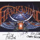 Hawkwind Dave Brock + 3 Others SIGNED Photo Certificate Of Authentication 100% Genuine
