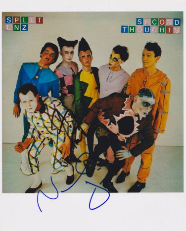 Split Enz Neil Tim Finn SIGNED 8" x 10" Photo + Certificate Of Authentication 100% Genuine