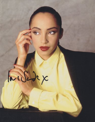 Sade Adu (Singer) SIGNED Photo Certificate Of Authentication 100% Genuine