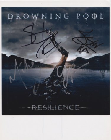 Drowning Pool (Band) FULLY SIGNED 8" x 10" Photo + Certificate Of Authentication  100% Genuine