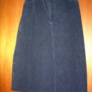 Size 6 Navy blue corduroy LL Bean skirt  - NWOT