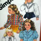 Child Sz 5 Blouse USED Pattern Simplicity 5675