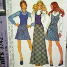 Misses Size 12 Vest and Skirt McCall's 3742