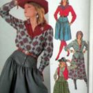 Misses' Sz 12 Western Theme Skirt/Shirt/and Lined Vest UNUSED Simplicity 7601
