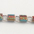 Signed ADAYA Maya Rayten Micro Mosaic Bracelet