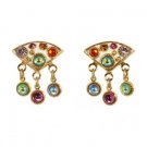 Michal Golan Earrings - Glass Cabochon & Swarovski Crys