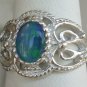 Australian Opal Sterling Silver Filigree Ring