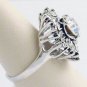 Cocktail Ring Swarovski Crystals 50'- 60's Repro Sz 7
