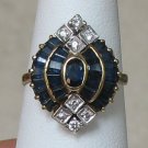 Beautiful Estate 18K Gold Sapphire Ring