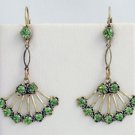 Georgian Style Earrings Swarovski Crystals Reproductio