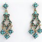 Deco Style Earrings Swarovski Crystals Reproduction