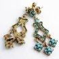 Deco Style Earrings Swarovski Crystals Reproduction