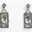 Art Neuvo Style Earrings Swarovski Crystals Reproductio