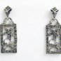 Art Neuvo Style Earrings Swarovski Crystals Reproductio