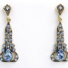 Edwardian Style Earrings Swarovski Crystals Reproductio