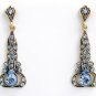 Edwardian Style Earrings Swarovski Crystals Reproductio