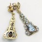 Edwardian Style Earrings Swarovski Crystals Reproductio