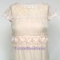 100% Silk Dress Victorian Style sz 4 US 8 UK 34 EU