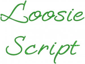 Loosie Fonts Machine Embroidery Designs CD 4x4 THREADS